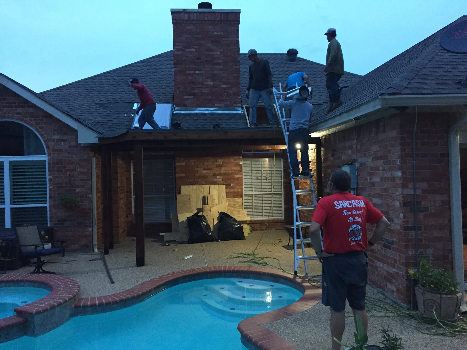 Full Crew Tear-Off (Pool Home)